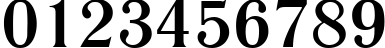 Пример написания цифр шрифтом Literaturnaya 107B