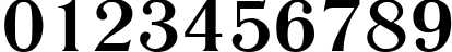 Пример написания цифр шрифтом Literaturnaya 115B