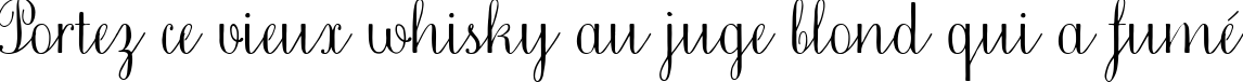 Пример написания шрифтом Little Cecily текста на французском