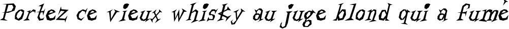 Пример написания шрифтом Living by Numbers текста на французском