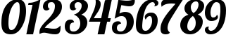 Пример написания цифр шрифтом Lobster