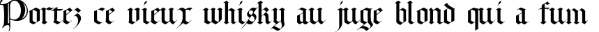 Пример написания шрифтом Lombardia текста на французском