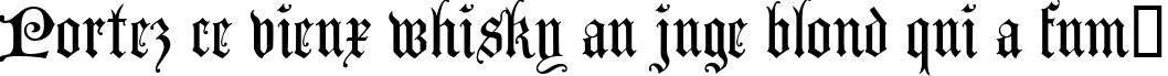 Пример написания шрифтом Lombardina Two текста на французском
