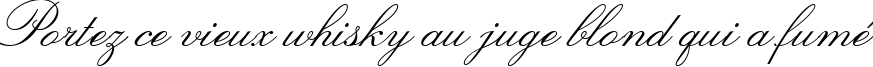 Пример написания шрифтом Lucia BT текста на французском