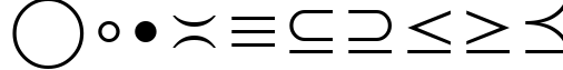 Пример написания цифр шрифтом Lucida Bright Math Symbol