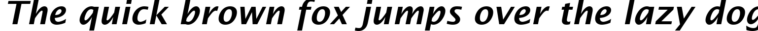 Пример написания шрифтом Demibold Italic текста на английском