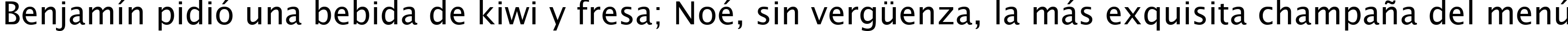 Пример написания шрифтом Lucida Sans Unicode текста на испанском