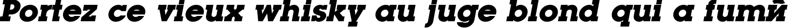 Пример написания шрифтом Luga Bold Oblique текста на французском