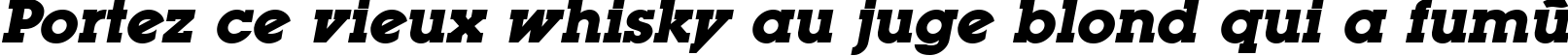 Пример написания шрифтом LugaAd Bold Oblique текста на французском