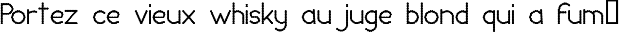Пример написания шрифтом Lumpy Bump текста на французском