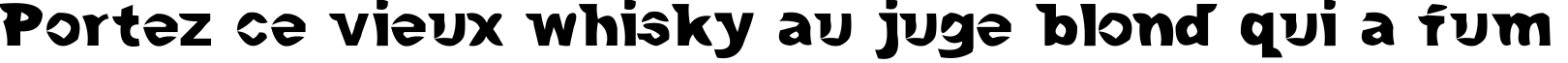 Пример написания шрифтом Mac and Sidney текста на французском