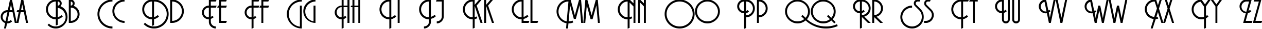 Пример написания английского алфавита шрифтом Macarena