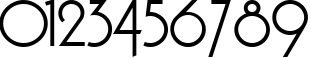 Пример написания цифр шрифтом Macarena