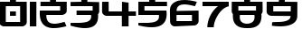 Пример написания цифр шрифтом Made in China