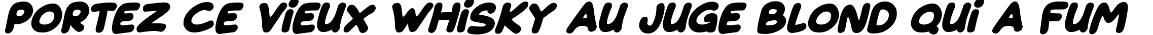 Пример написания шрифтом Magical Markers Italic текста на французском