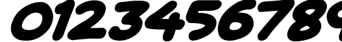 Пример написания цифр шрифтом Magical Markers Italic