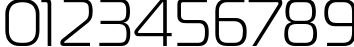 Пример написания цифр шрифтом MagistralC