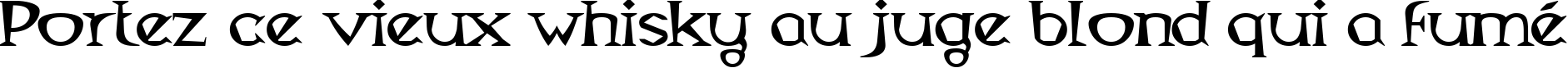 Пример написания шрифтом Magyar Serif текста на французском