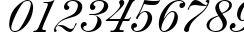 Пример написания цифр шрифтом Majestic