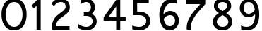 Пример написания цифр шрифтом Mangal