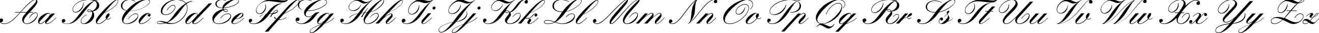 Пример написания английского алфавита шрифтом Manuscript