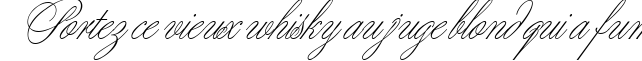 Пример написания шрифтом Margarita script текста на французском