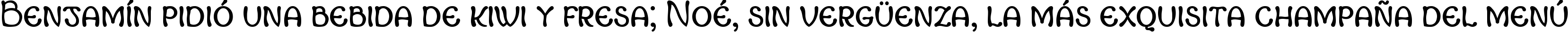 Пример написания шрифтом Margot Small Capitals текста на испанском