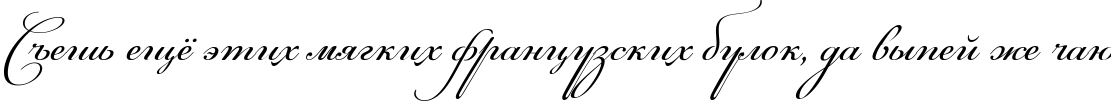 Пример написания шрифтом Maria Antuanetta текста на русском