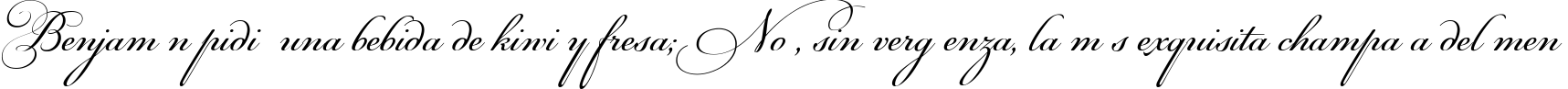 Пример написания шрифтом Maria Antuanetta текста на испанском
