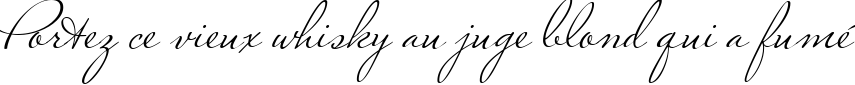 Пример написания шрифтом Marianna текста на французском