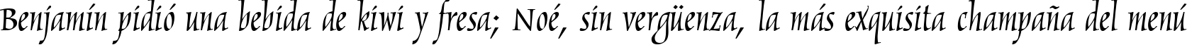 Пример написания шрифтом Marigold текста на испанском