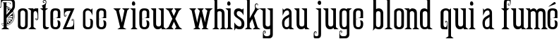 Пример написания шрифтом Marta Decor Two текста на французском