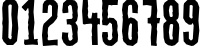 Пример написания цифр шрифтом MartenCyr GrotesqueRough