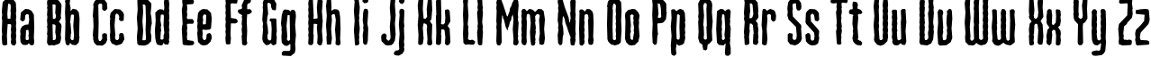 Пример написания английского алфавита шрифтом MartenCyr Rough