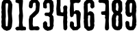 Пример написания цифр шрифтом MartenCyr Rough