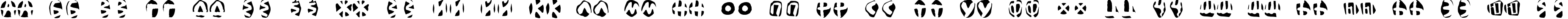 Пример написания русского алфавита шрифтом Mas dAzil Negative