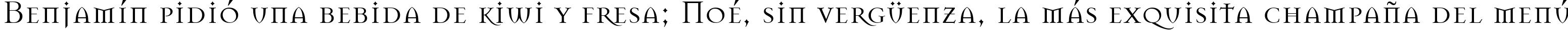 Пример написания шрифтом Mason Regular текста на испанском