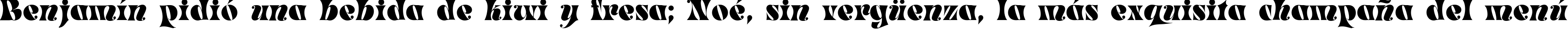 Пример написания шрифтом Masquerade Medium текста на испанском