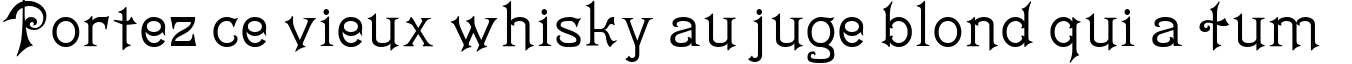 Пример написания шрифтом Matilda текста на французском
