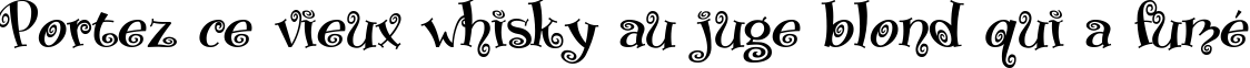 Пример написания шрифтом Matreshka текста на французском