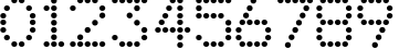 Пример написания цифр шрифтом Matricha