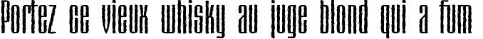 Пример написания шрифтом Matterhorn текста на французском