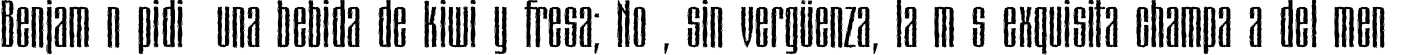 Пример написания шрифтом Matterhorn текста на испанском