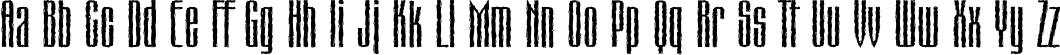 Пример написания английского алфавита шрифтом MatterhornC