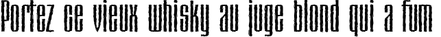 Пример написания шрифтом MatterhornC текста на французском