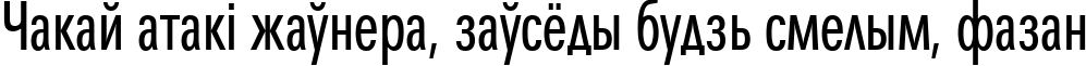 Пример написания шрифтом MaximaCyrTCYLigCom текста на белорусском