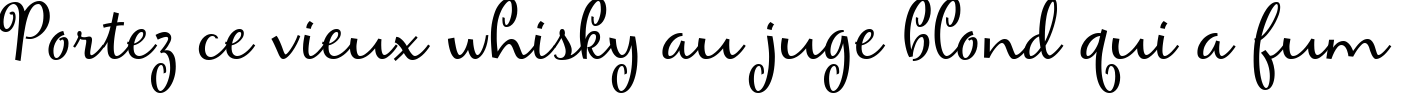 Пример написания шрифтом Maya текста на французском