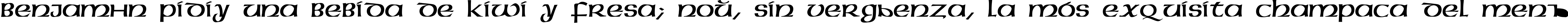 Пример написания шрифтом Megen Medium текста на испанском