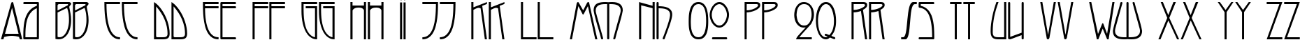 Пример написания английского алфавита шрифтом Melba Normal