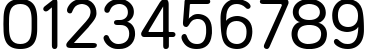 Пример написания цифр шрифтом Mercedes Regular